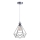 Lámpara colgante 1xE27/60W/230V diá. 22 cm cromo brillante