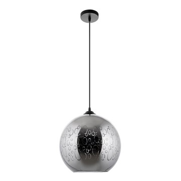 Lámpara colgante 1xE27/60W/230V diá. 30 cm negro