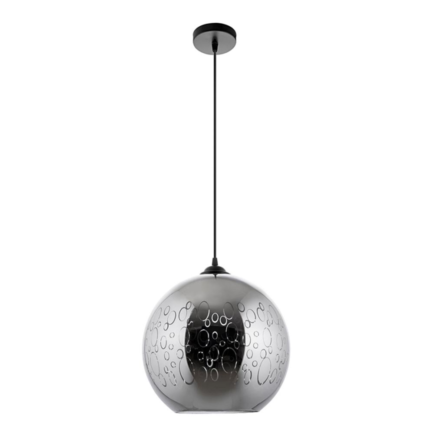 Lámpara colgante 1xE27/60W/230V diá. 30 cm negro