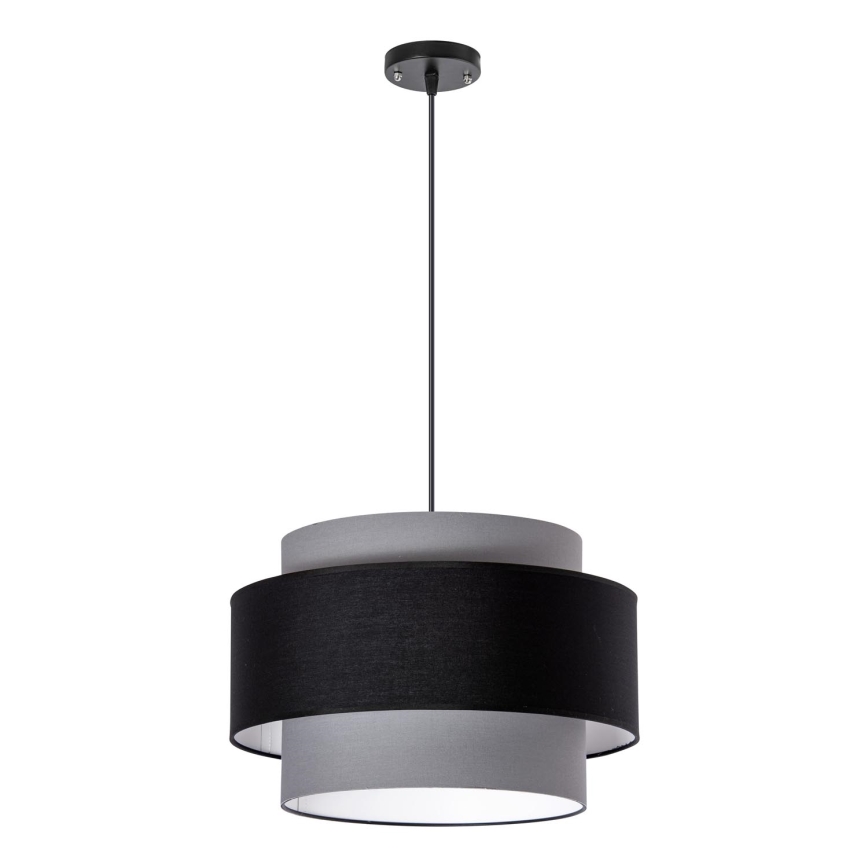 Lámpara colgante 1xE27/60W/230V gris