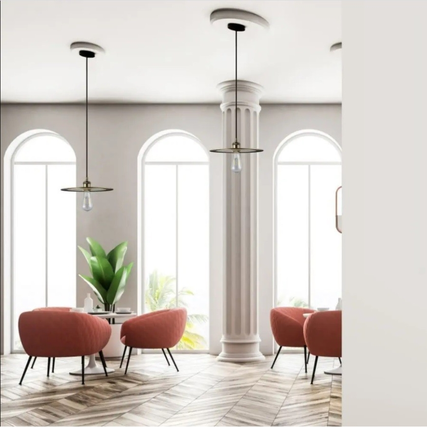 Lámpara colgante 1xE27/60W/230V