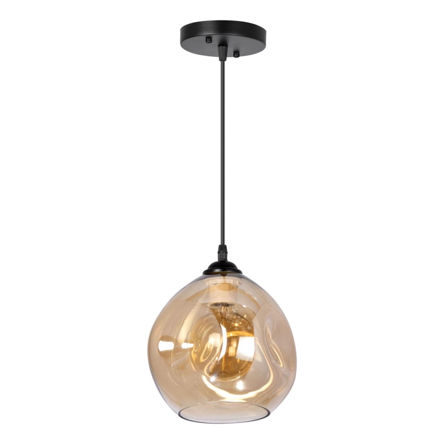 Lámpara colgante 1xE27/60W/230V negro/ahumado