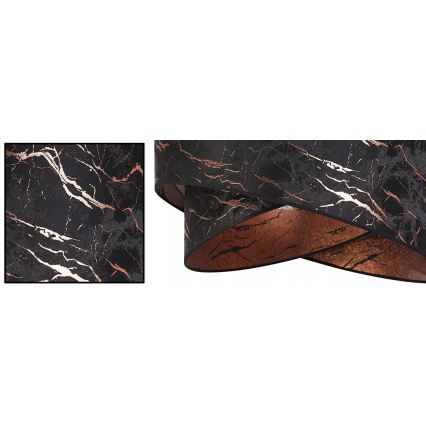 Lámpara colgante 1xE27/60W/230V negro/cobre
