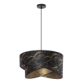Lámpara colgante 1xE27/60W/230V negro/dorado