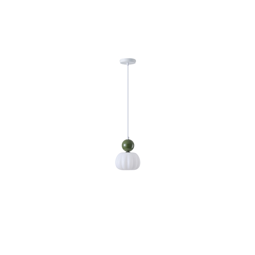 Lámpara colgante 1xG9/7W/230V blanco/verde