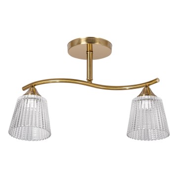 Lámpara colgante 2xE14/60W/230V dorado