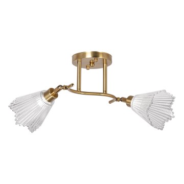 Lámpara colgante 2xE14/60W/230V dorado