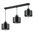 Lámpara colgante 3xE27/35W/230V negro