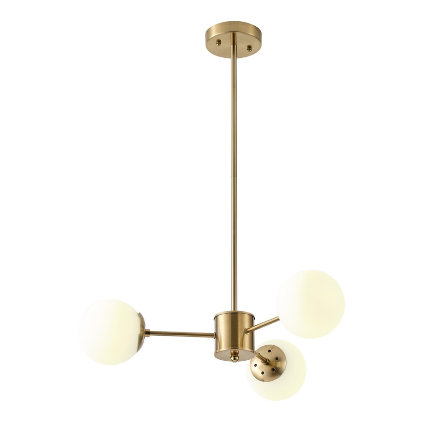Lámpara colgante 3xE27/40W/230V latón
