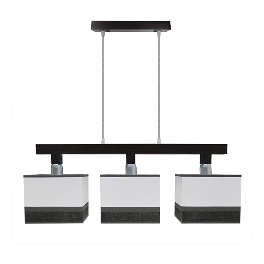Lámpara colgante 3xE27/60W/230V