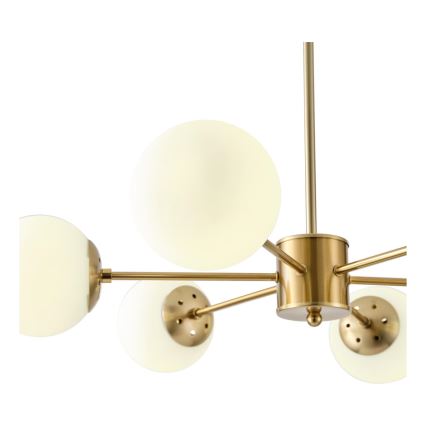 Lámpara colgante 6xE27/40W/230V latón