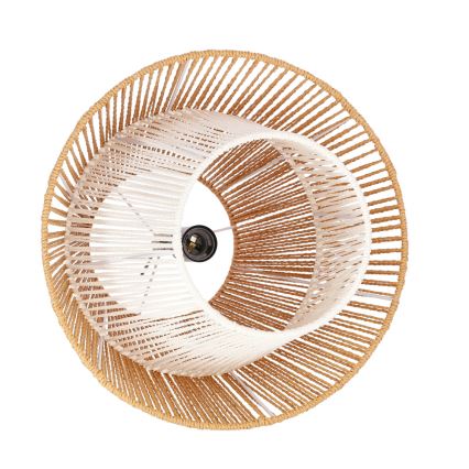 Lámpara colgante AFRICA 1xE27/40W/230V diámetro 40 cm marrón/crema