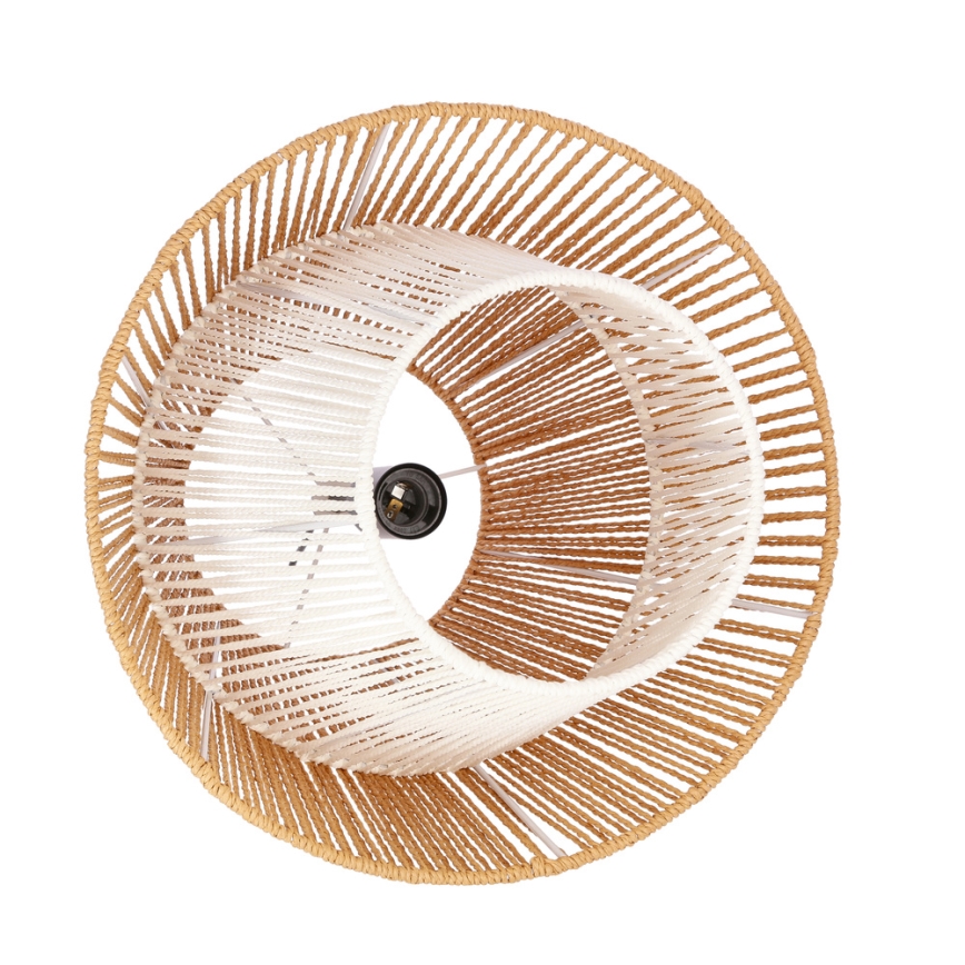 Lámpara colgante AFRICA 1xE27/40W/230V diámetro 40 cm marrón/crema