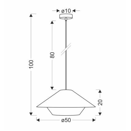 Lámpara colgante AFRICA 1xE27/40W/230V Ø 50 cm marrón/crema