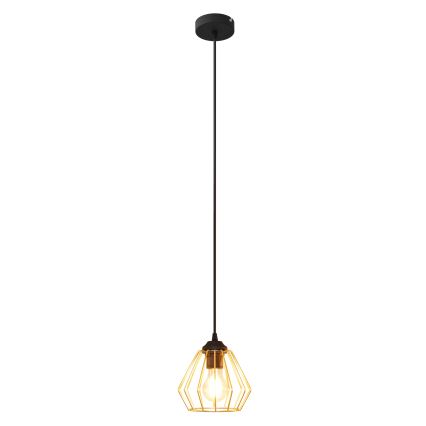 Lámpara colgante AGAT 1xE27/15W/230V dorado/negro