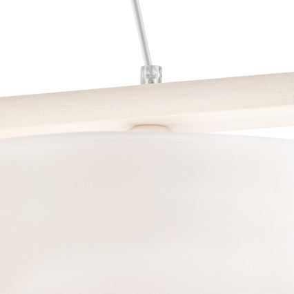 Lámpara colgante con cable AIDA 2xE27/60W/230V roble
