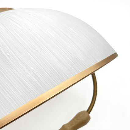 Lámpara colgante ajustable en altura RAMONA 1xE27/60W/230V marrón/blanco/roble