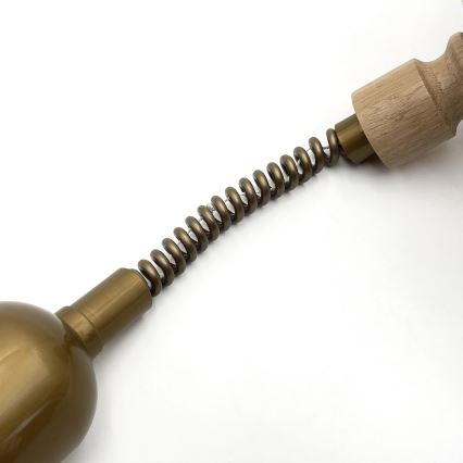 Lámpara colgante ajustable en altura RAMONA 1xE27/60W/230V marrón/blanco/roble