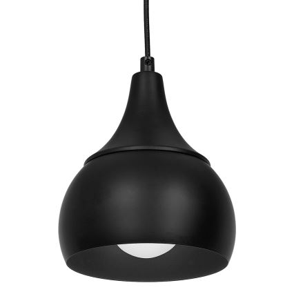 Lámpara colgante AKTAN 1xE27/60W/230V negro