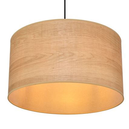 Lámpara colgante ALBA 1xE27/15W/230V diá. 45 cm marrón/negro