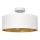 Lámpara colgante ALBA 3xE27/15W/230V blanco/dorado