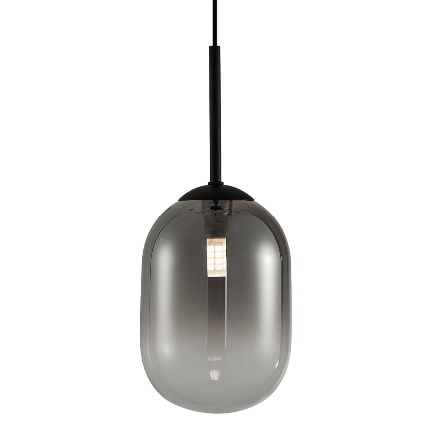 Lámpara colgante ALIAS 1xG9/8W/230V diá. 12 cm negro/gris
