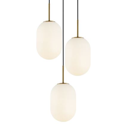 Lámpara colgante ALIAS 3xE14/40W/230V dorado