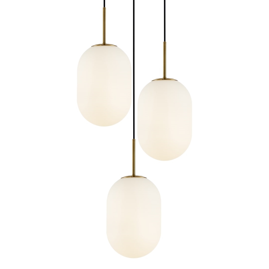 Lámpara colgante ALIAS 3xE14/40W/230V dorado