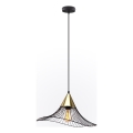 Lámpara colgante ALURA 1xE27/60W/230V diá. 50 cm negro