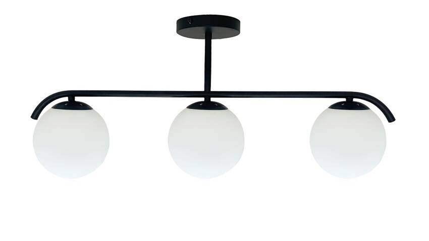 Lámpara colgante AMADEO 3xE14/40W/230V negro