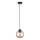 Lámpara colgante AMBRE BLACK 1xE27/60W/230V