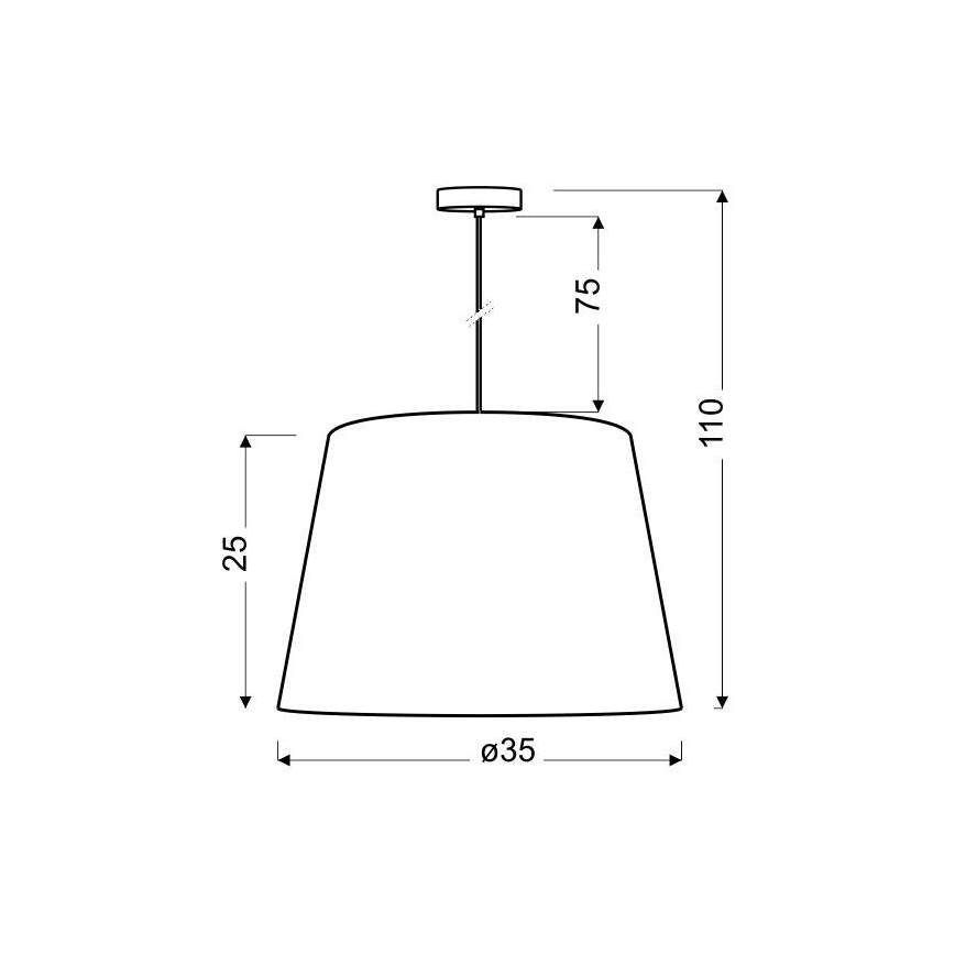 Lámpara colgante AMERICANO 1xE27/60W/230V