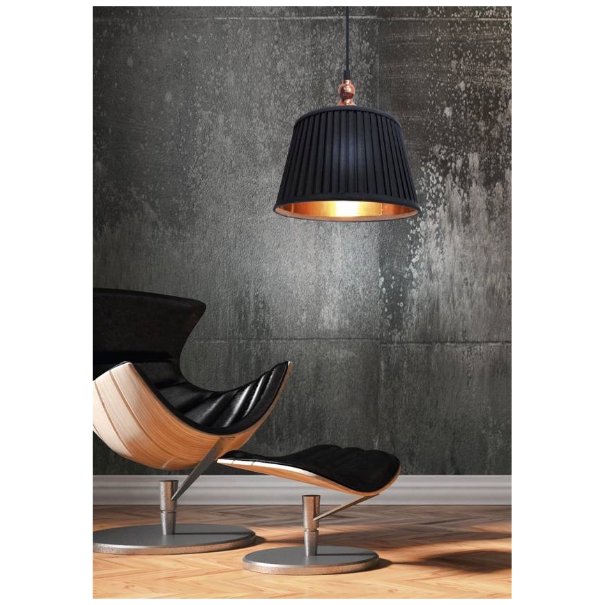 Lámpara colgante AMORE 1xE27/60W/230V negra