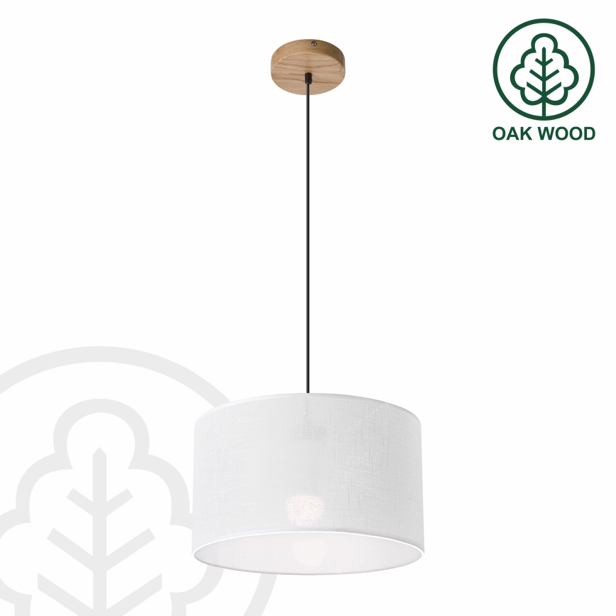 Lámpara colgante ANTONIO 1xE27/60W/230V roble
