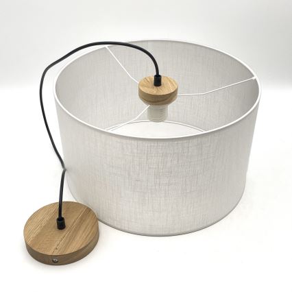 Lámpara colgante ANTONIO 1xE27/60W/230V roble