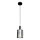 Lámpara colgante ARCADIA 1xE27/60W/230V diá. 13 cm negro/ahumado