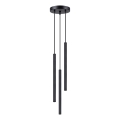 Lámpara colgante ARCHE 3xG9/8W/230V negro