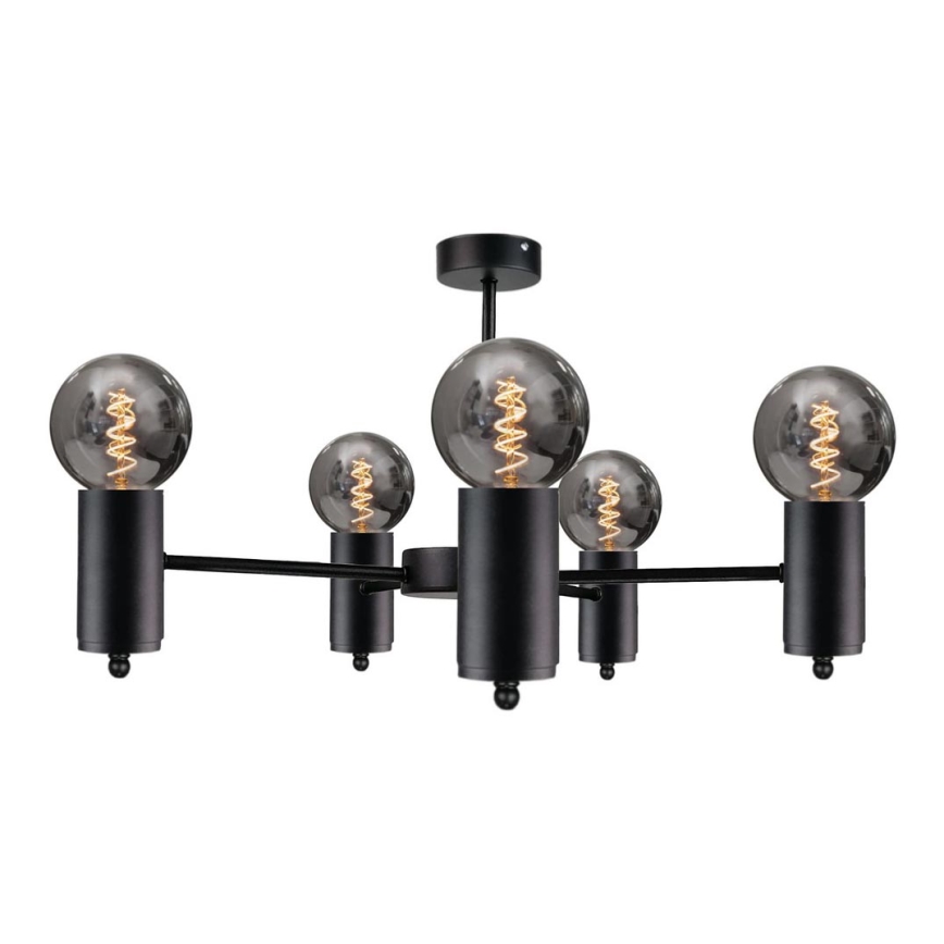Lámpara colgante ARD 5xE27/60W/230V negro