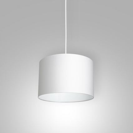 Lámpara colgante con cable ARDEN 1xE27/60W/230V diámetro 25 cm blanca