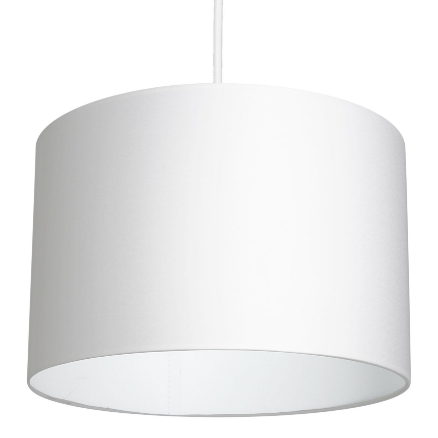 Lámpara colgante con cable ARDEN 1xE27/60W/230V diámetro 25 cm blanca