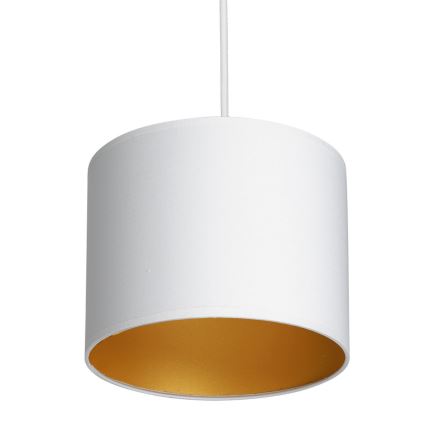 Lámpara colgante con cable ARDEN 3xE27/60W/230V blanco/dorado