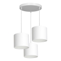 Lámpara colgante ARDEN 3xE27/60W/230V blanco
