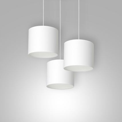 Lámpara colgante ARDEN 3xE27/60W/230V blanco