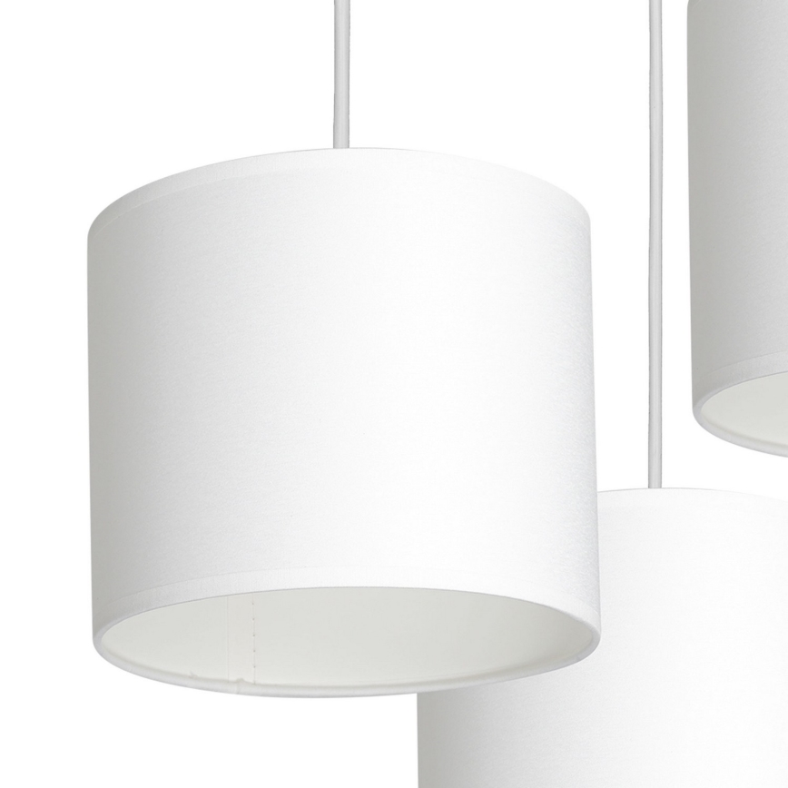 Lámpara colgante ARDEN 3xE27/60W/230V blanco