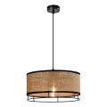 Lámpara colgante ARDI 1xE27/40W/230V marrón/negra