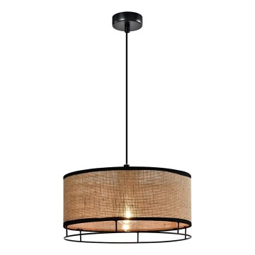 Lámpara colgante ARDI 1xE27/40W/230V marrón/negra
