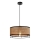 Lámpara colgante ARDI 1xE27/40W/230V marrón/negra