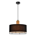 Lámpara colgante ARDI 1xE27/40W/230V negra/marrón