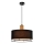 Lámpara colgante ARDI 1xE27/40W/230V negra/marrón
