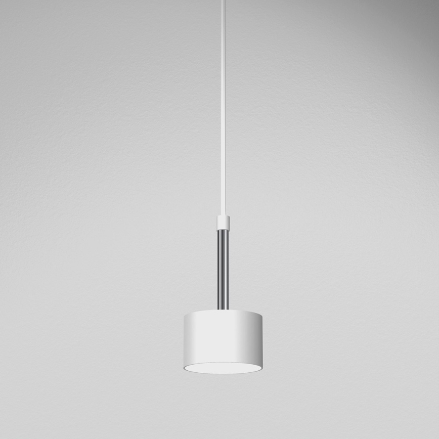 Lámpara colgante ARENA 1xGX53/11W/230V blanco/cromo brillante